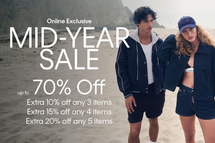Online Exclusive Mid Year Sale up to 70% Off
